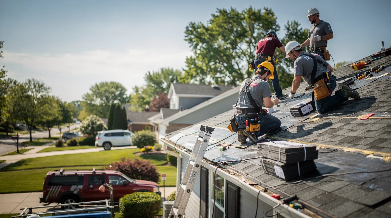 Roof Repair in Palatine, IL around you